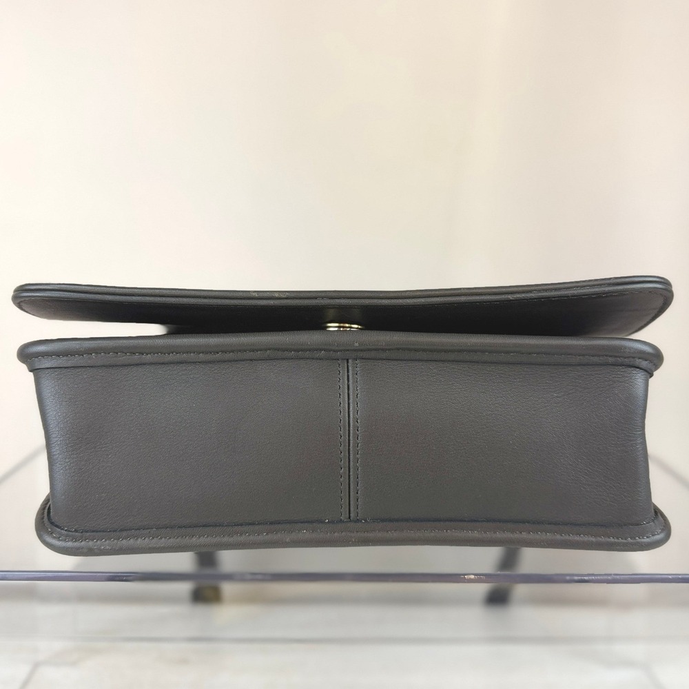 Y2K COACH Tribeca Flap Gray Leather Crossbody Shoulder Purse 9092‎ USA 90s Bag - Picture 7 of 10